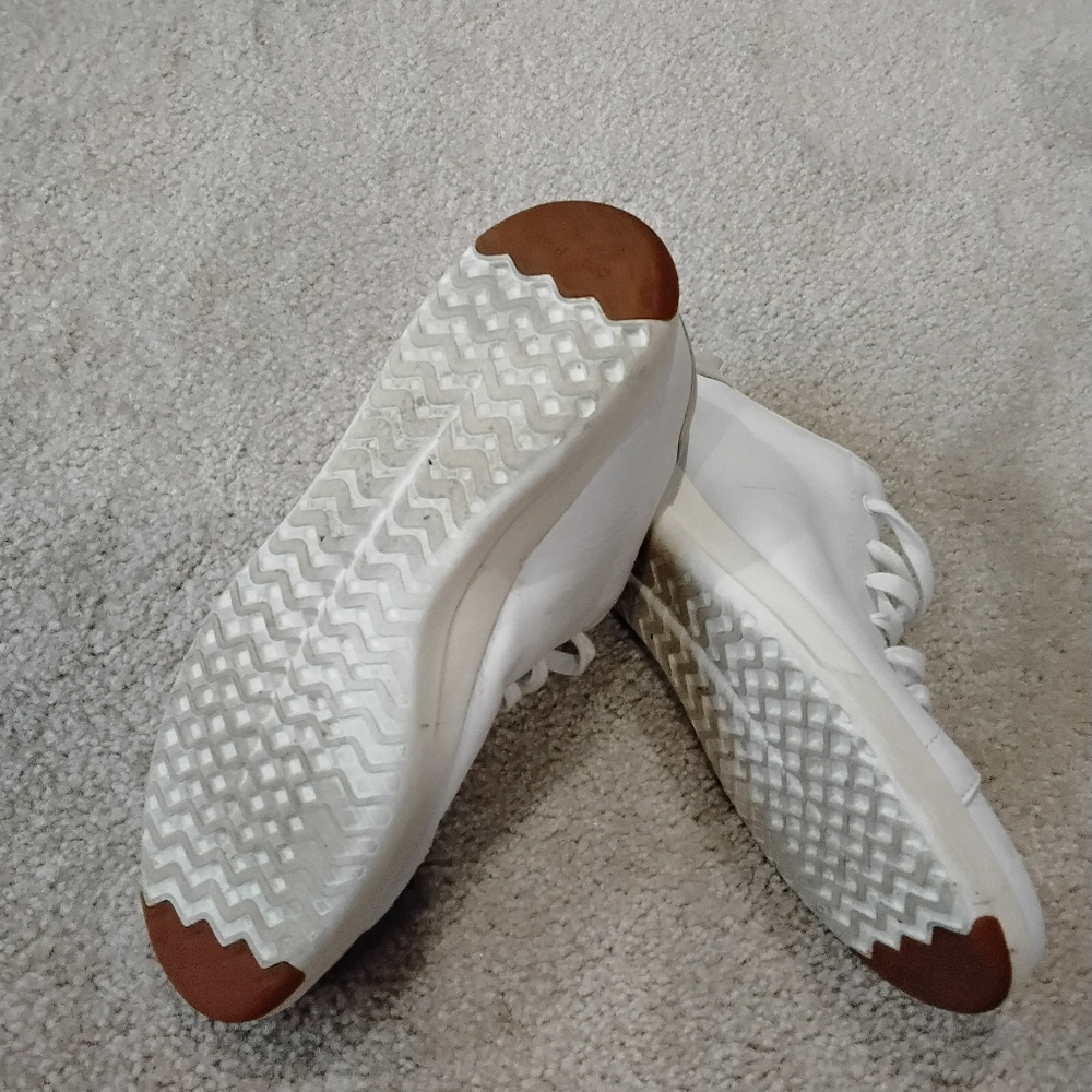 Cole Haan White Leather Sneakers - Picture 4 of 5